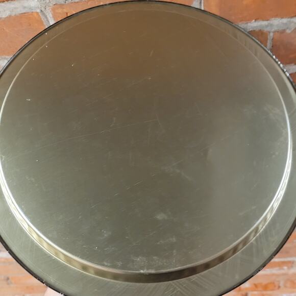 Vintage Halloween Pumpkin Tin Serving Tray – Candy Corn Border 13" Cutesy - Picture 4 of 5